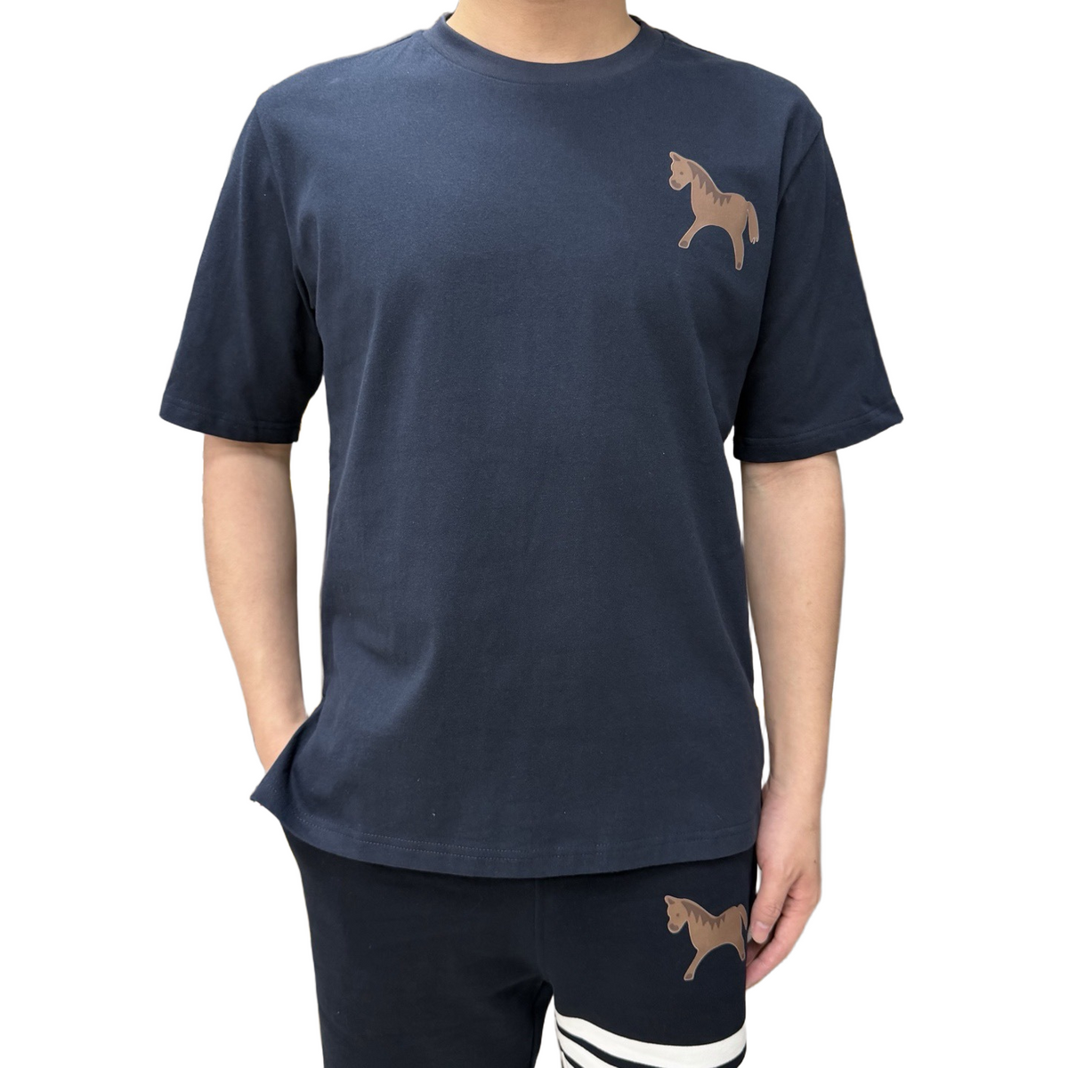 Four-Bar Crew Neck Short Sleeve T-Shirt | Thom Browne