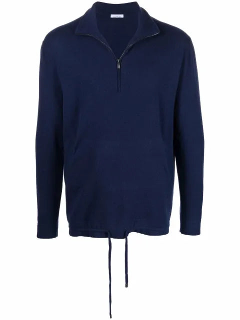 Malo zip-placket pullover