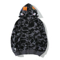 BAPE Color Camo Shark Zip Hoodie Black 0039 100000106SFZH BLAC