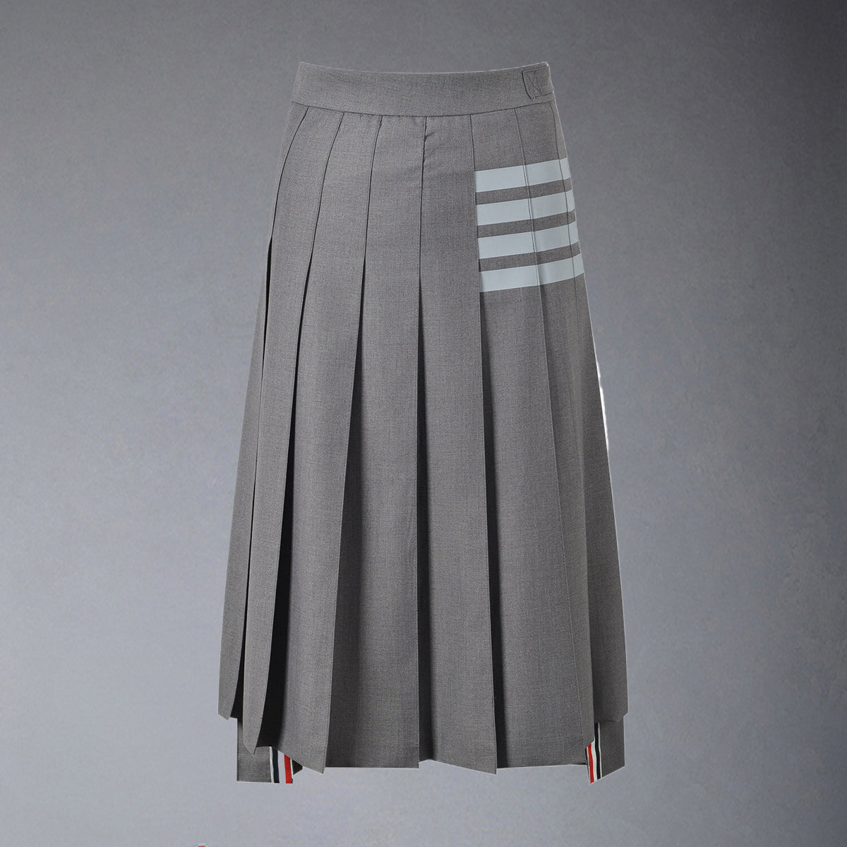 Women's 4-Bar Long Pleated Skirt | Thom Browne