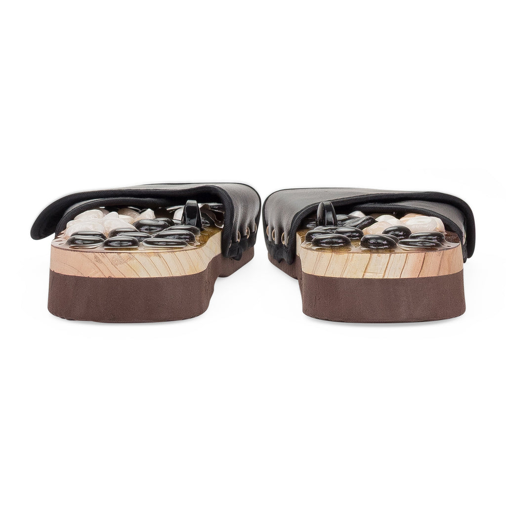 BLACK MASSAGE SANDALS