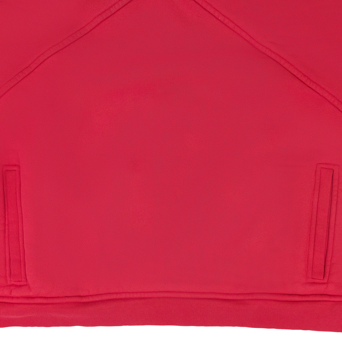 RED QUARTER ZIP SWEATER