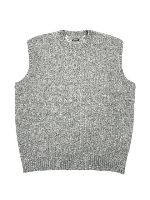 KAPITAL Bone-intarsia knitted vest