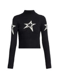 Perfect Moment star-intarsia cable-knit sweater