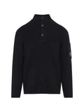 C.P. Company ribbed-knit Lens-detail sweater