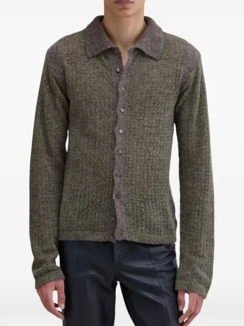 Eckhaus Latta button-down cardigan