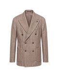 Peserico double-breasted herringbone blazer