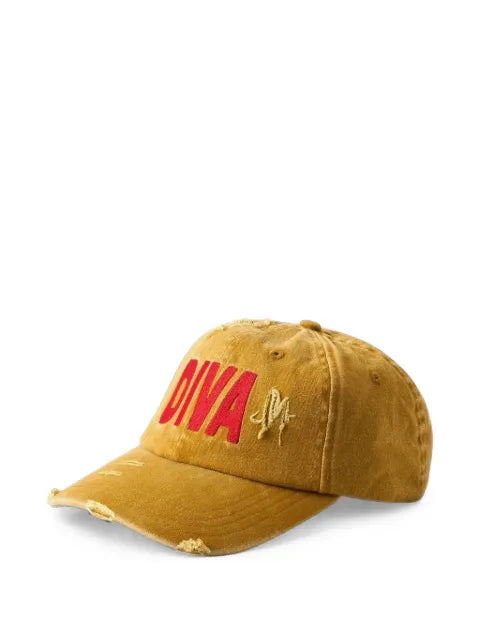 CARNE BOLLENTE Diva distressed baseball cap