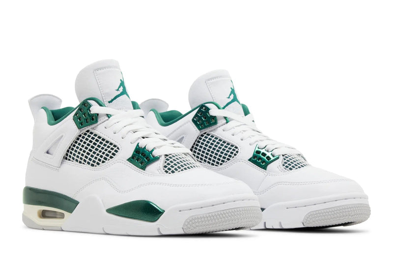 Air Jordan 4 Retro 'Oxidized Green' – Weathered Green & Black AJ4 with Industrial Patina Aesthetic