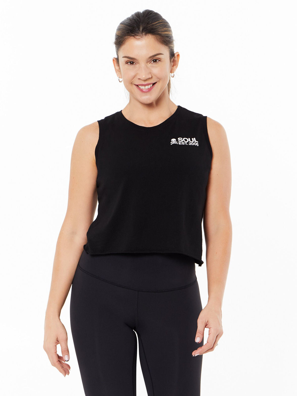 RENEE CROP TANK BLACK