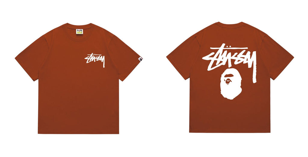 BAPE Stussy-Style Ape Graphic T-Shirt