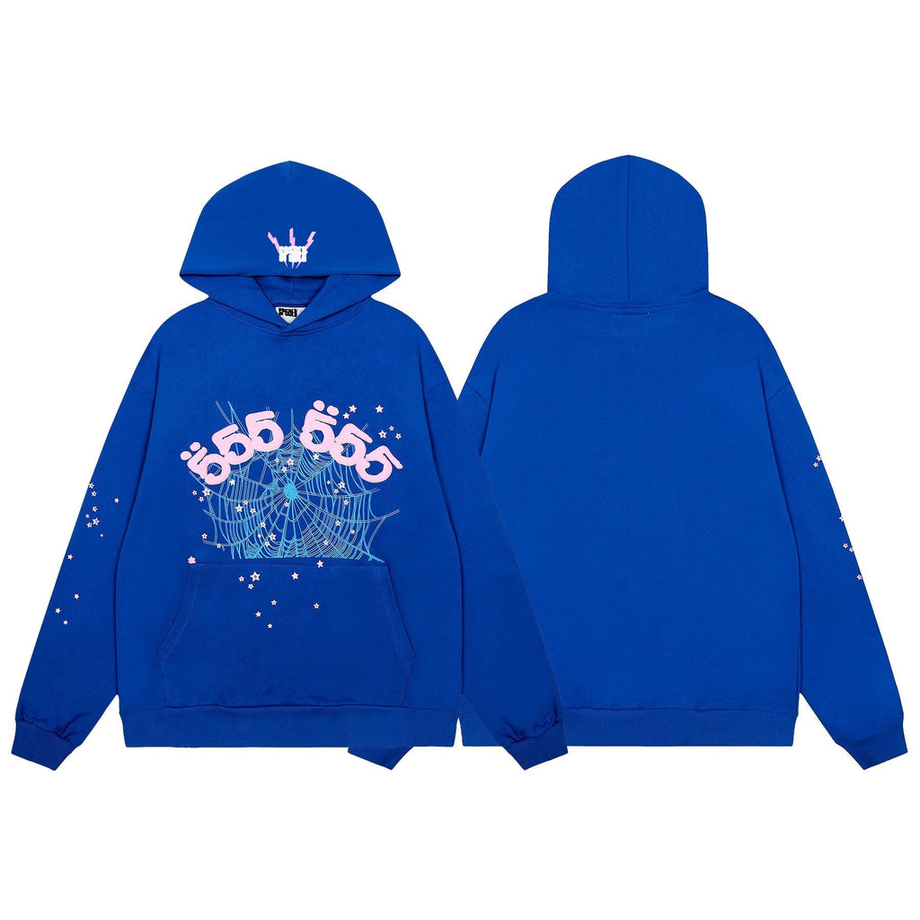 Sp5der Spiderweb Graphic Hoodie & Sweatpants Matching Set