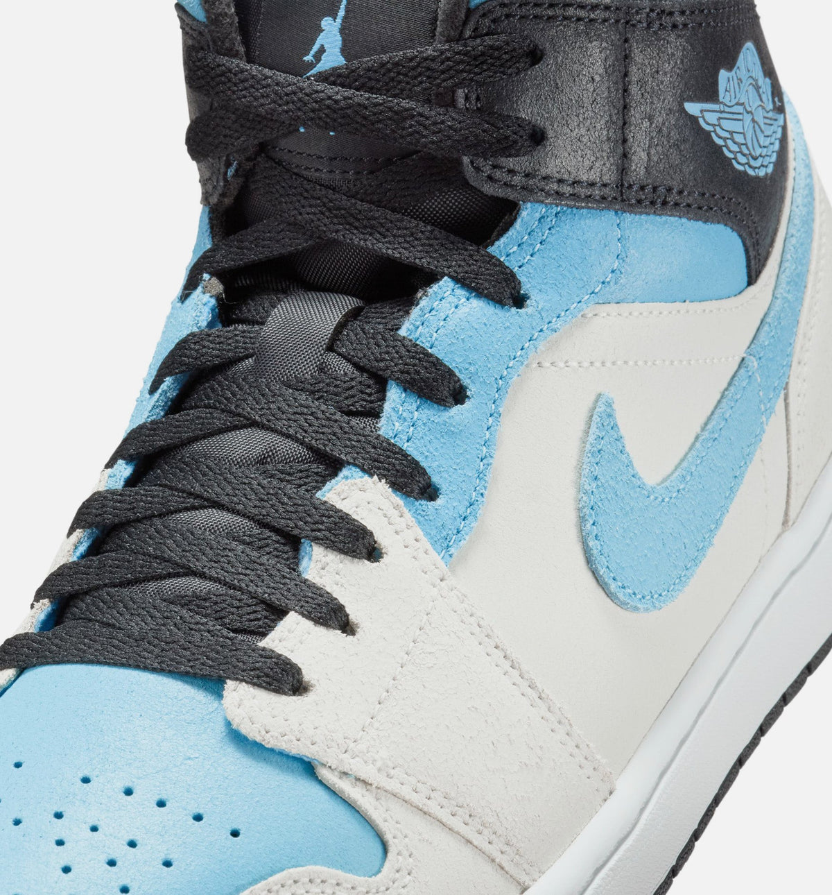 Air Jordan 1 Mid SE Men's – Summit White/Blue Chill/Black