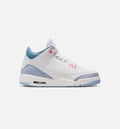 Air Jordan 3 Retro Cobalt Bliss Big Kids' Lifestyle Shoes - White/Cobalt Bliss/Football Grey/Pink Glow