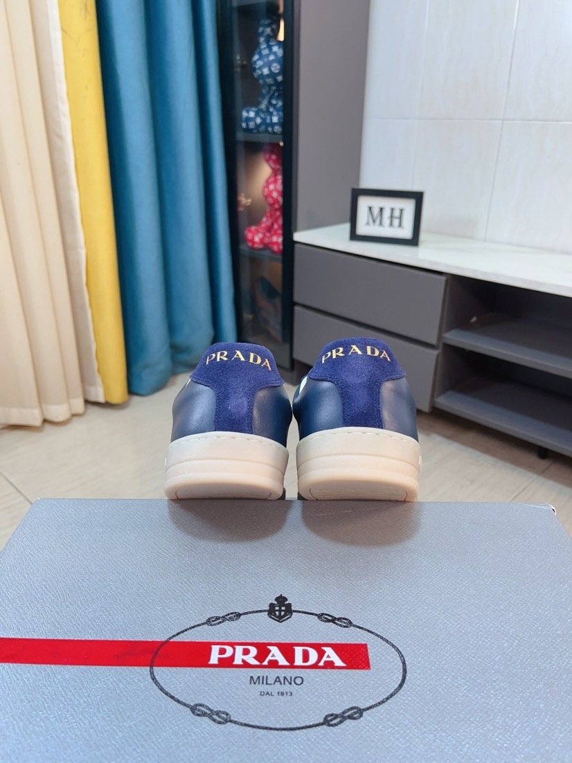 Prada Men's Contrast Panel Sneakers