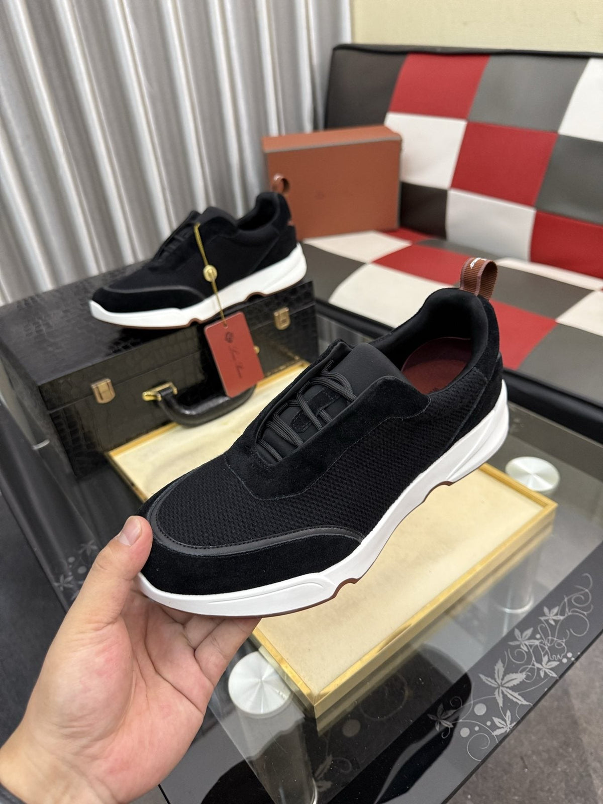 Loro Piana WeekendWalk Men's Lace-Up Sneakers